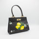 Borsa Nera Limoni Lorius Firenze Made in Italy Dipinta a mano
